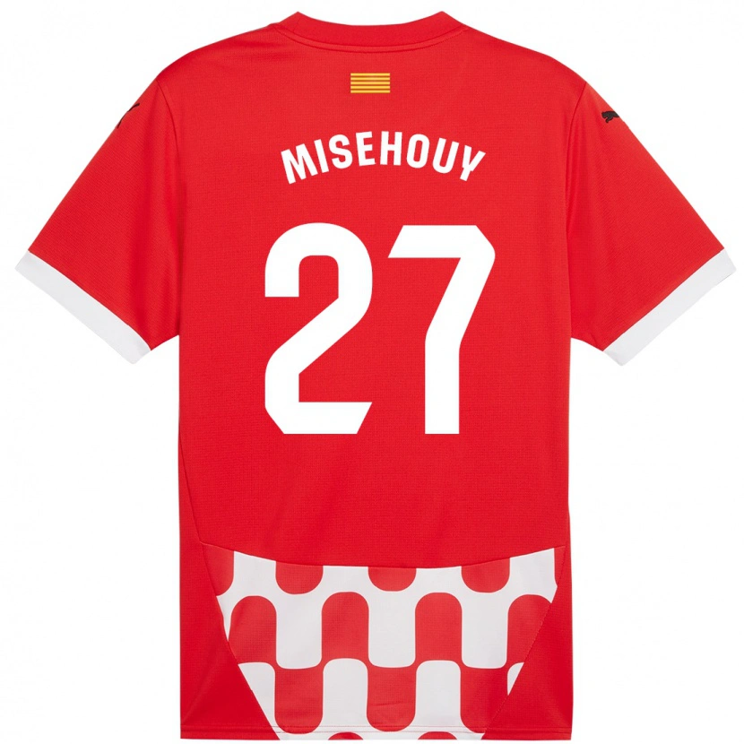 Danxen Herren Gabriel Misehouy #27 Rot Weiß Heimtrikot Trikot 2024/25 T-Shirt
