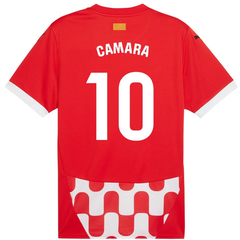 Danxen Herren Dawda Camara #10 Rot Weiß Heimtrikot Trikot 2024/25 T-Shirt
