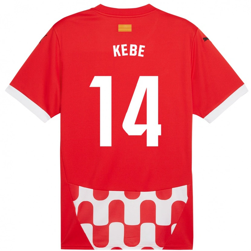 Danxen Herren Moussa Kébé #14 Rot Weiß Heimtrikot Trikot 2024/25 T-Shirt