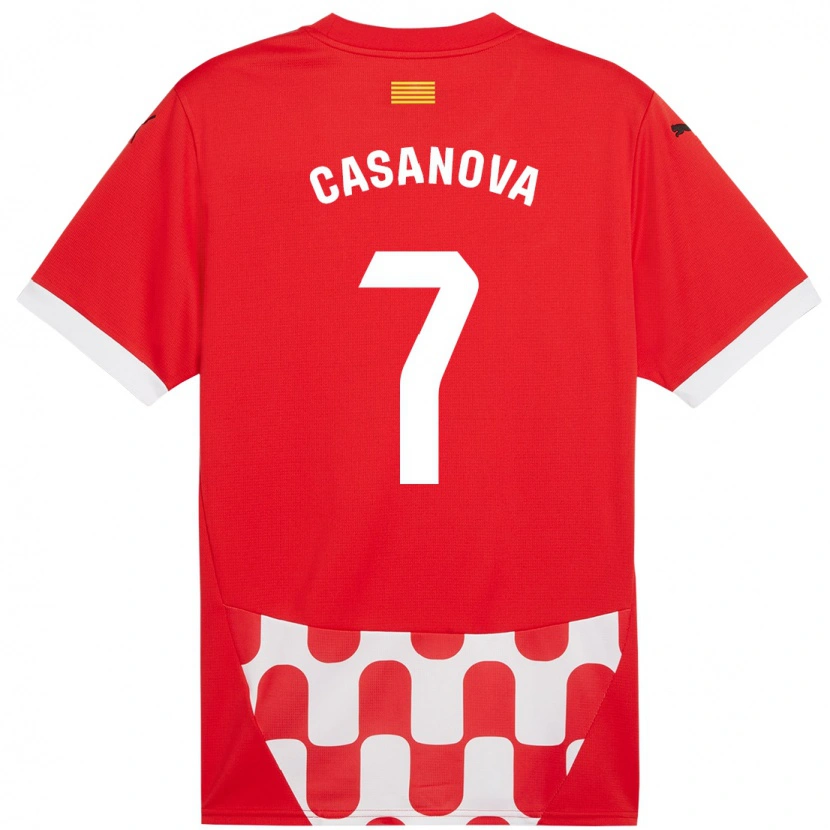 Danxen Herren Àstrid Casanova #7 Rot Weiß Heimtrikot Trikot 2024/25 T-Shirt