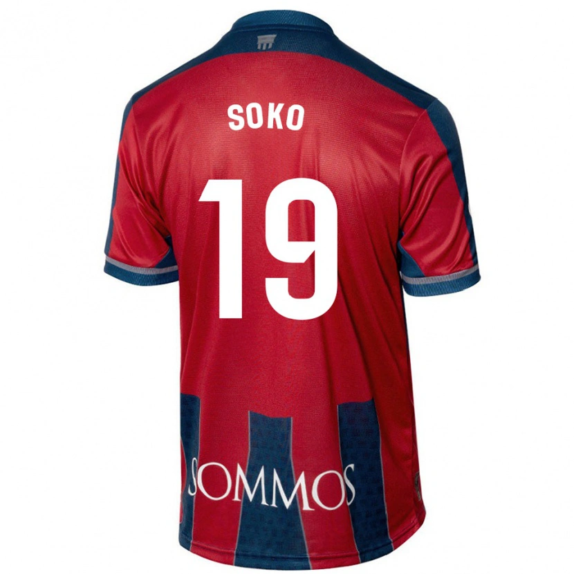Danxen Herren Patrick Soko #19 Rot Blau Heimtrikot Trikot 2024/25 T-Shirt