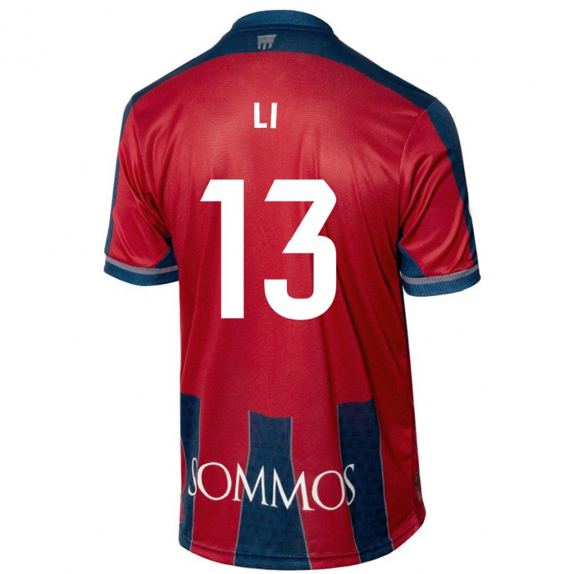Danxen Herren Changyi Li #13 Rot Blau Heimtrikot Trikot 2024/25 T-Shirt