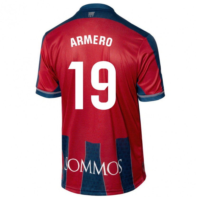 Danxen Herren Sergi Armero #19 Rot Blau Heimtrikot Trikot 2024/25 T-Shirt