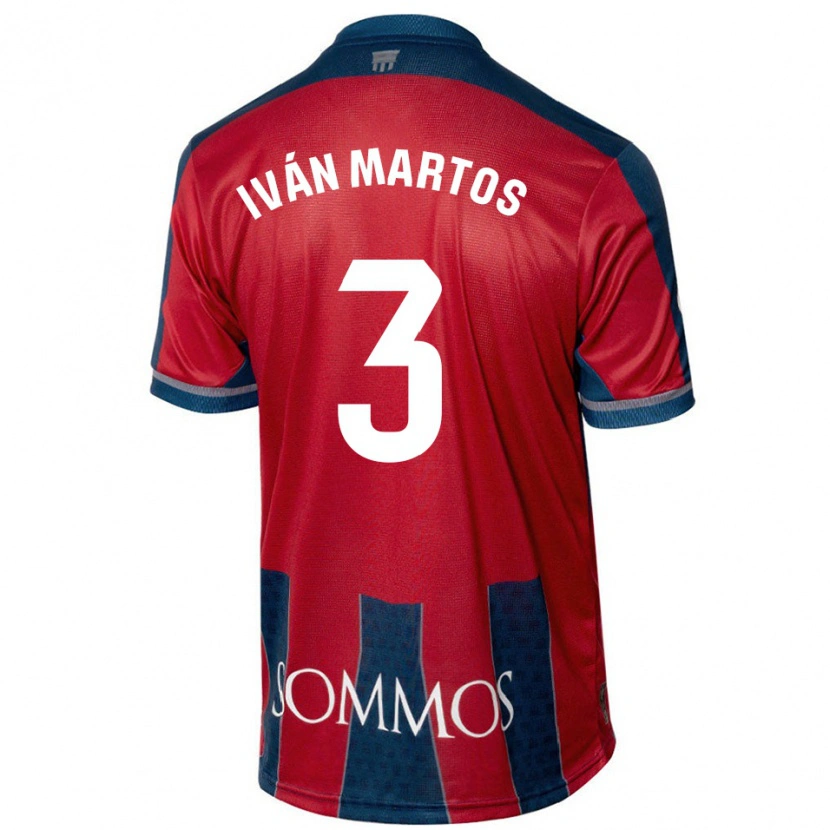 Danxen Herren Iván Martos #3 Rot Blau Heimtrikot Trikot 2024/25 T-Shirt