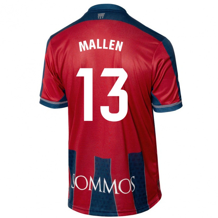 Danxen Herren Lucía Mallén #13 Rot Blau Heimtrikot Trikot 2024/25 T-Shirt