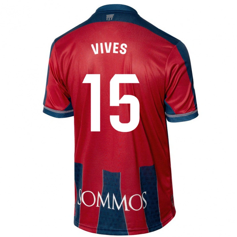 Danxen Herren Helena Vives #15 Rot Blau Heimtrikot Trikot 2024/25 T-Shirt
