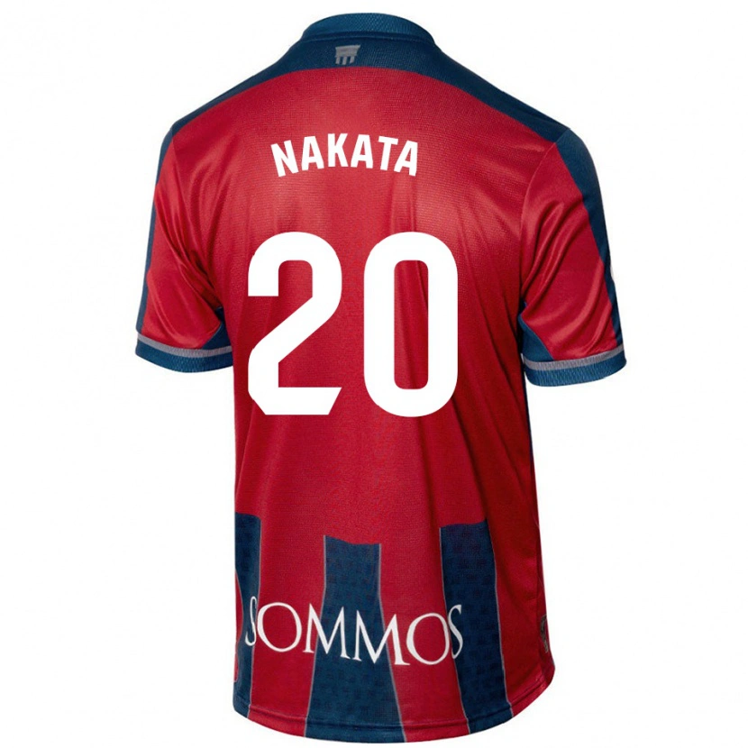 Danxen Herren Yuki Nakata #20 Rot Blau Heimtrikot Trikot 2024/25 T-Shirt
