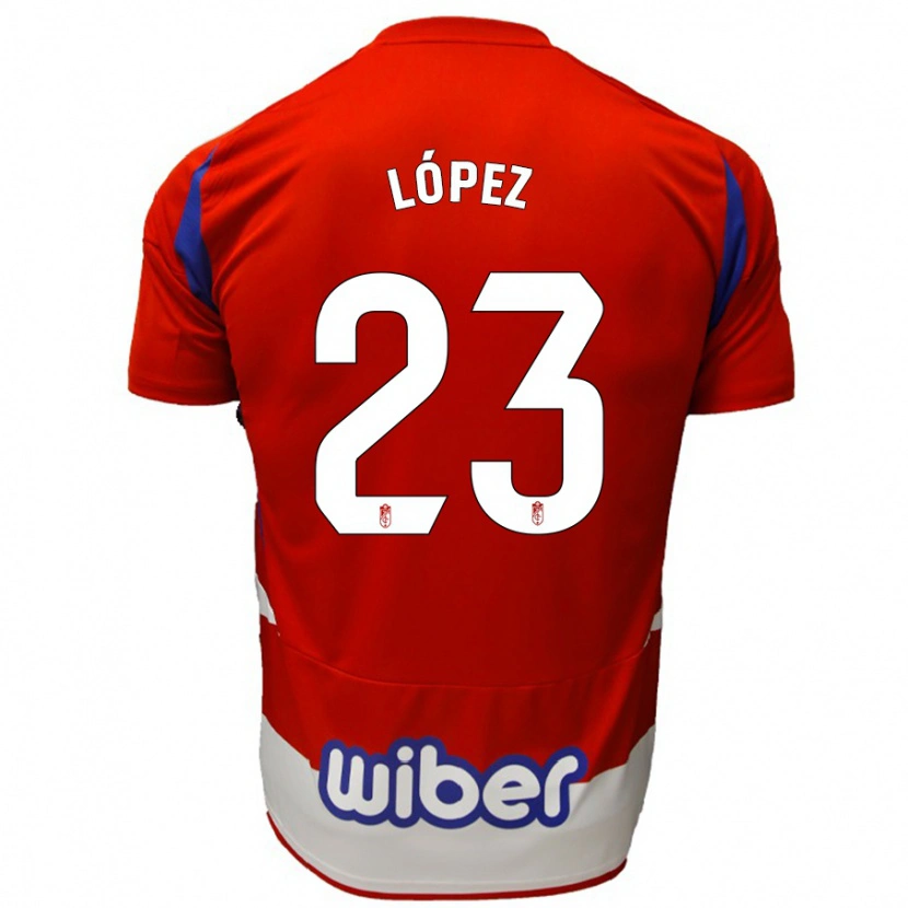 Danxen Herren Diego López #23 Rot Weiß Blau Heimtrikot Trikot 2024/25 T-Shirt