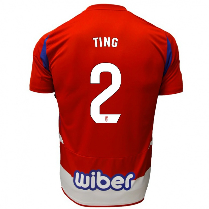 Danxen Herren Xie Ting #2 Rot Weiß Blau Heimtrikot Trikot 2024/25 T-Shirt