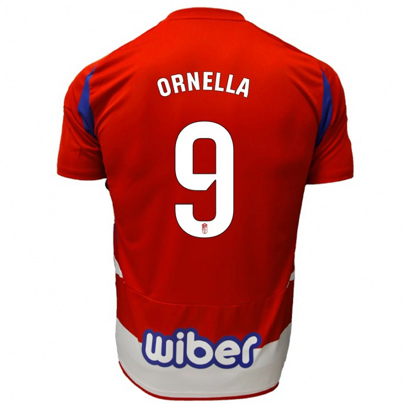 Danxen Herren Ornella #9 Rot Weiß Blau Heimtrikot Trikot 2024/25 T-Shirt