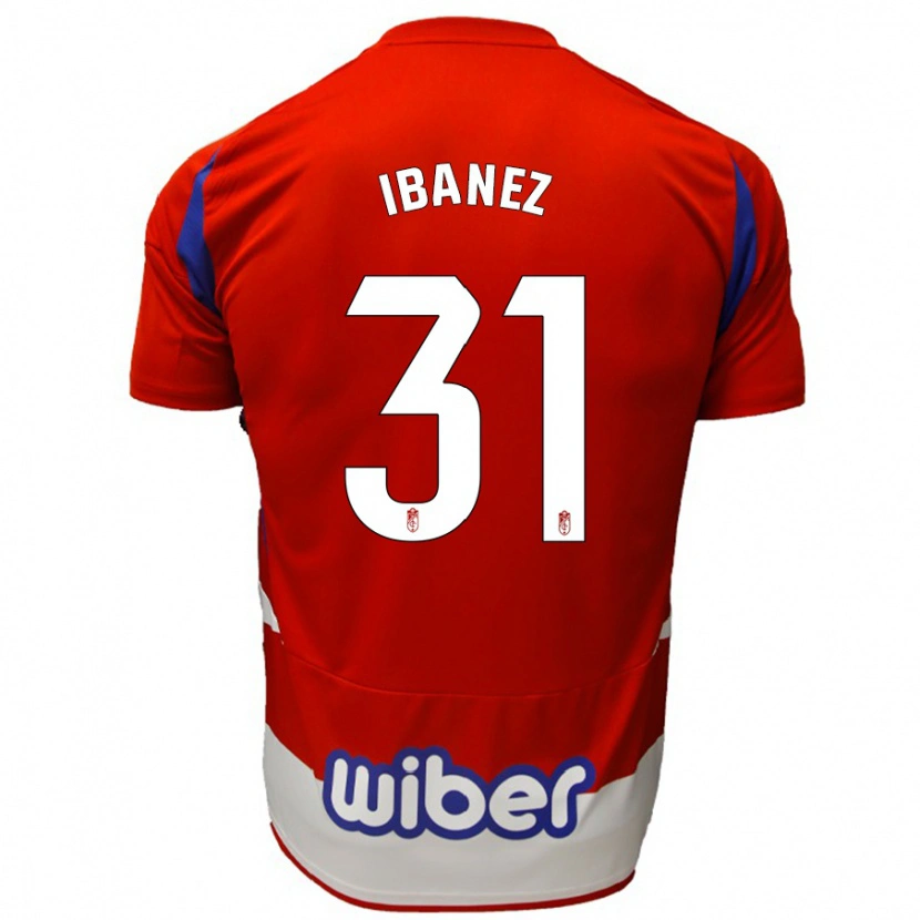 Danxen Herren Alba Ibáñez #31 Rot Weiß Blau Heimtrikot Trikot 2024/25 T-Shirt