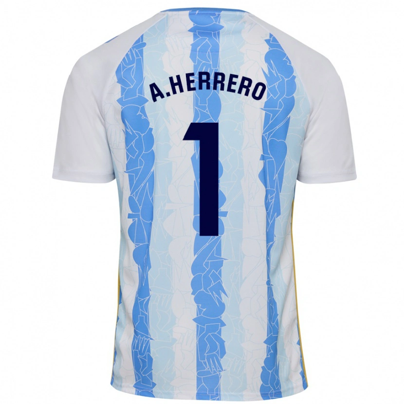Danxen Herren Alfonso Herrero #1 Weiß Blau Heimtrikot Trikot 2024/25 T-Shirt