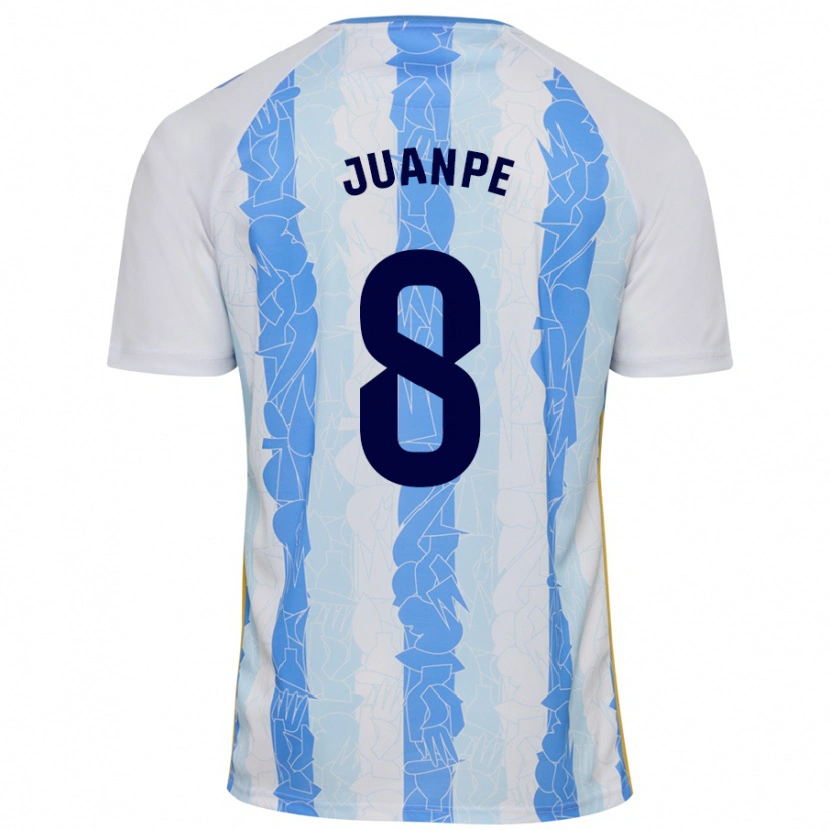 Danxen Herren Juanpe #8 Weiß Blau Heimtrikot Trikot 2024/25 T-Shirt
