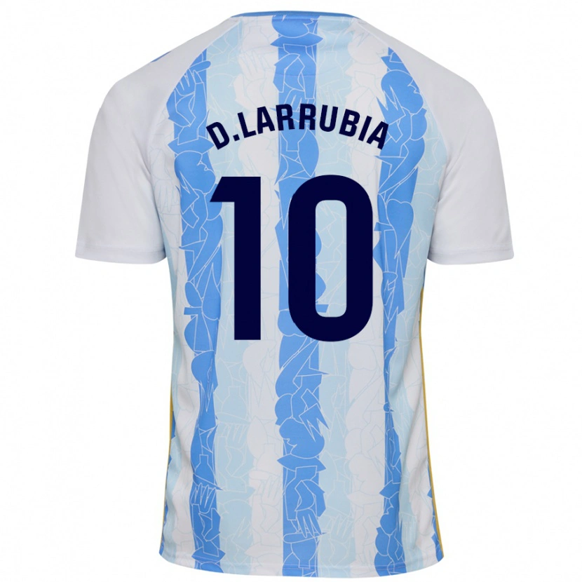 Danxen Herren David Larrubia #10 Weiß Blau Heimtrikot Trikot 2024/25 T-Shirt