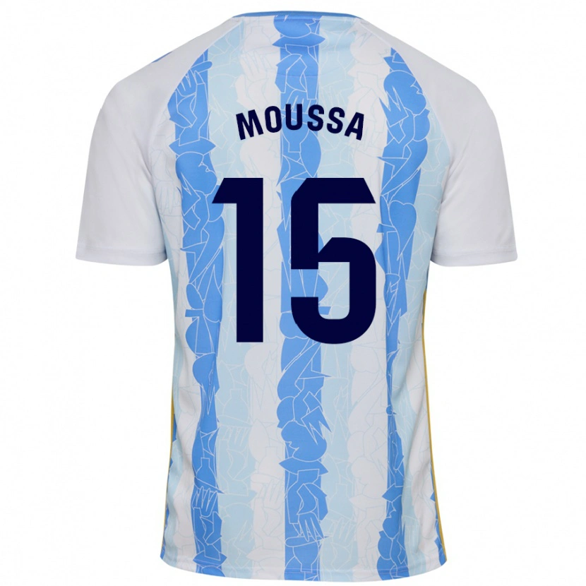 Danxen Herren Moussa Diarra #15 Weiß Blau Heimtrikot Trikot 2024/25 T-Shirt