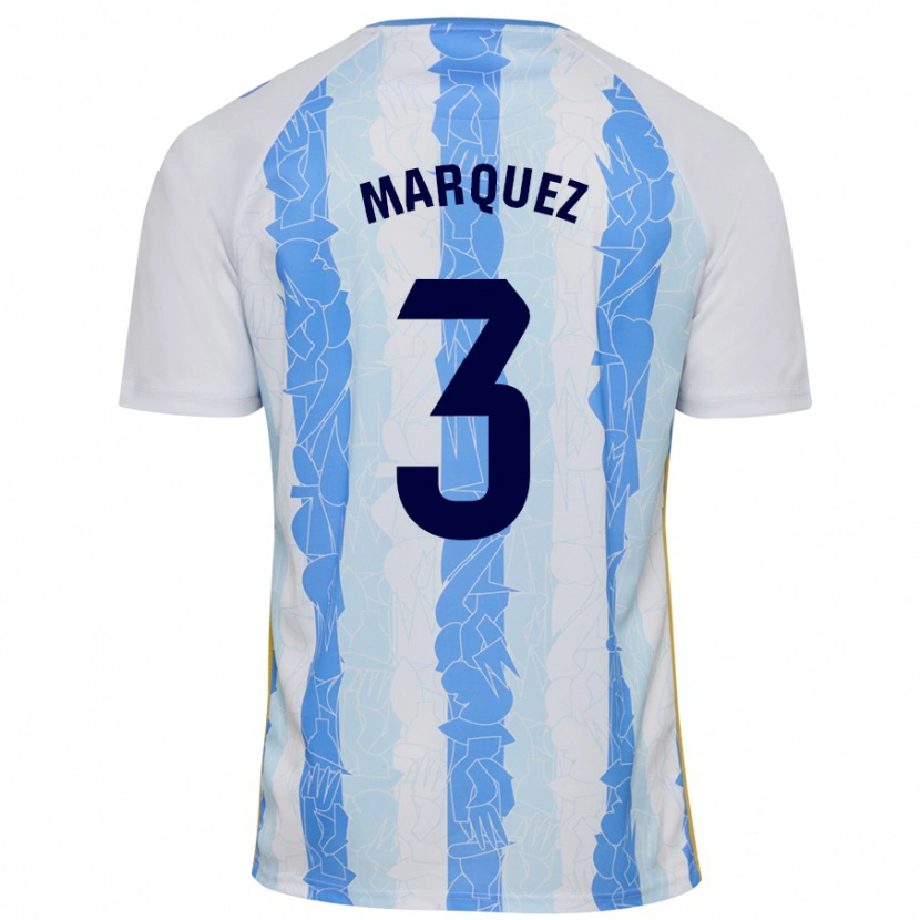 Danxen Herren David Márquez #3 Weiß Blau Heimtrikot Trikot 2024/25 T-Shirt