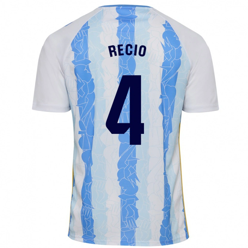 Danxen Herren Ángel Recio #4 Weiß Blau Heimtrikot Trikot 2024/25 T-Shirt