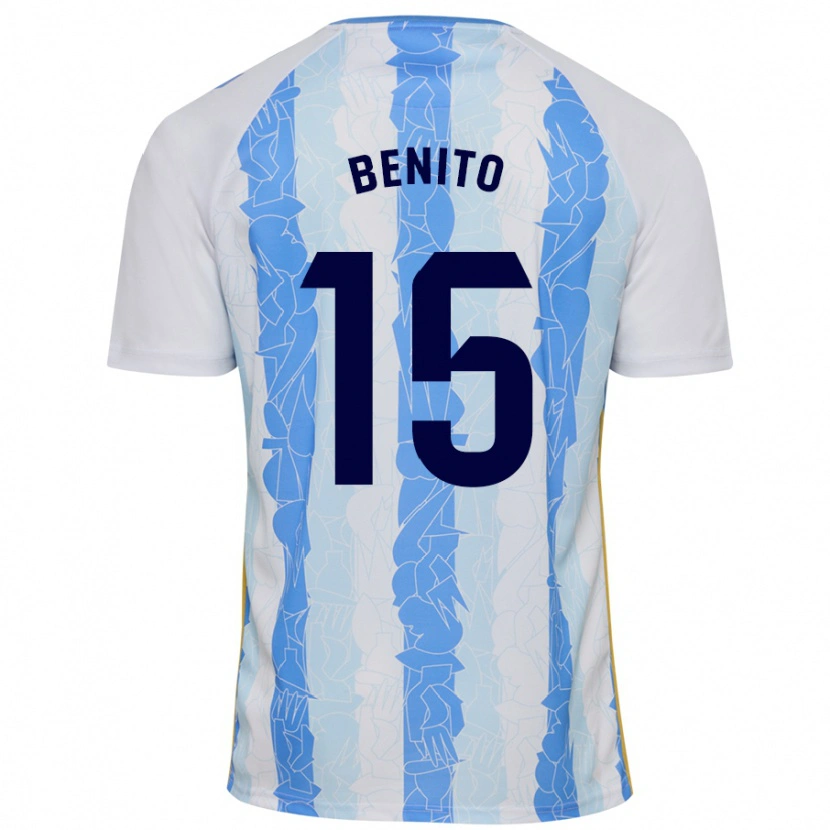 Danxen Herren Iván Benito #15 Weiß Blau Heimtrikot Trikot 2024/25 T-Shirt