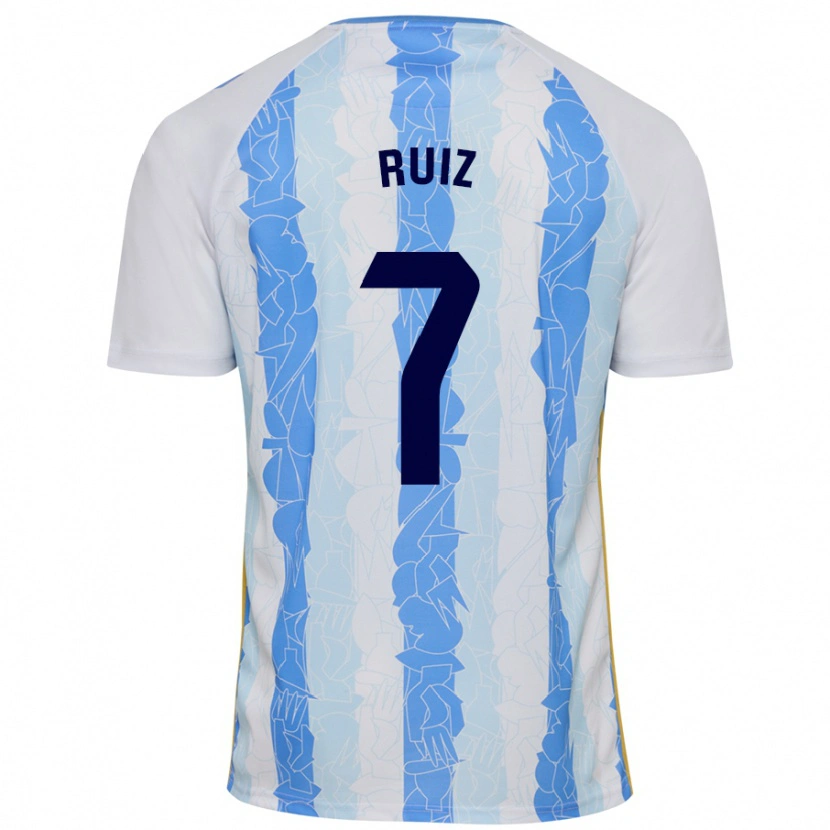 Danxen Herren María Ruiz #7 Weiß Blau Heimtrikot Trikot 2024/25 T-Shirt