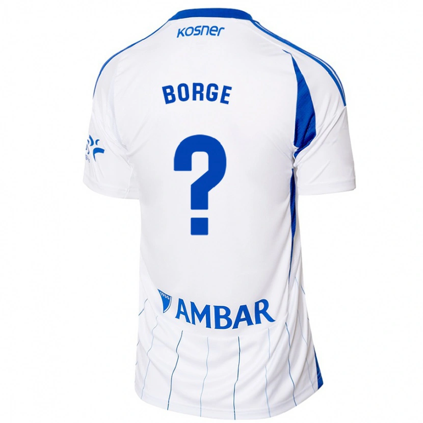 Danxen Herren Andrés Borge #0 Rot Weiß Heimtrikot Trikot 2024/25 T-Shirt