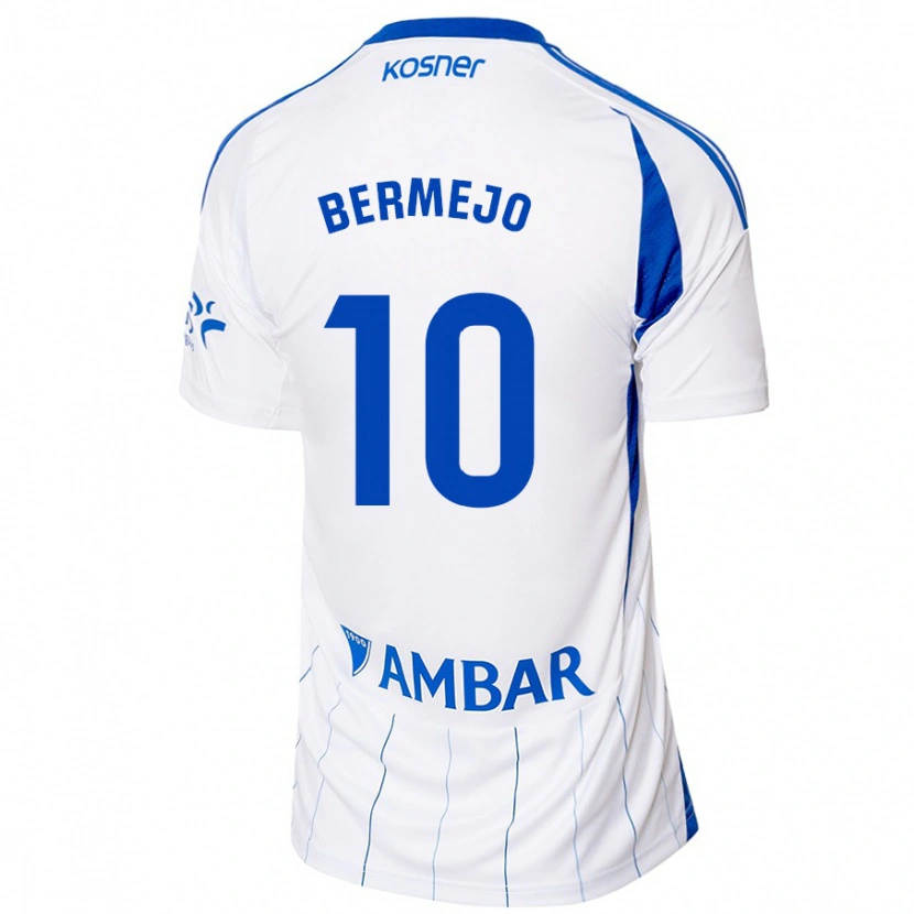 Danxen Herren Sergio Bermejo #10 Rot Weiß Heimtrikot Trikot 2024/25 T-Shirt