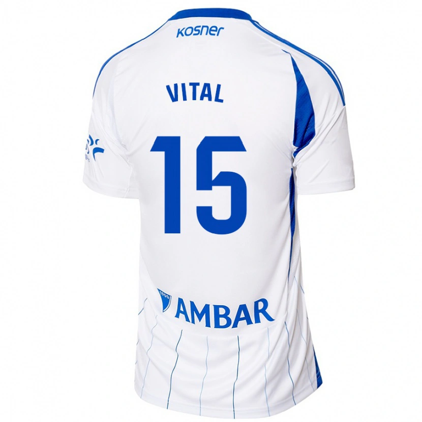 Danxen Herren Bernardo Vital #15 Rot Weiß Heimtrikot Trikot 2024/25 T-Shirt