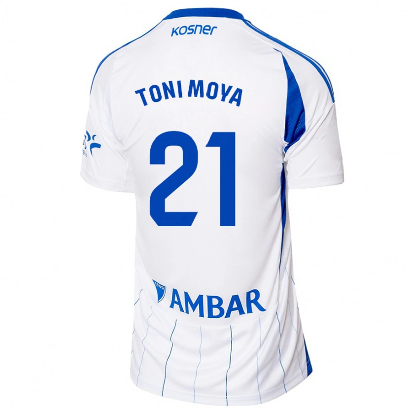Danxen Herren Toni Moya #21 Rot Weiß Heimtrikot Trikot 2024/25 T-Shirt