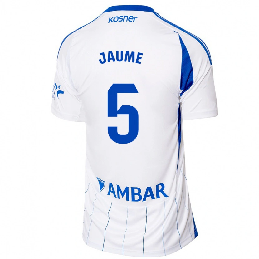 Danxen Herren Jaume Grau #5 Rot Weiß Heimtrikot Trikot 2024/25 T-Shirt