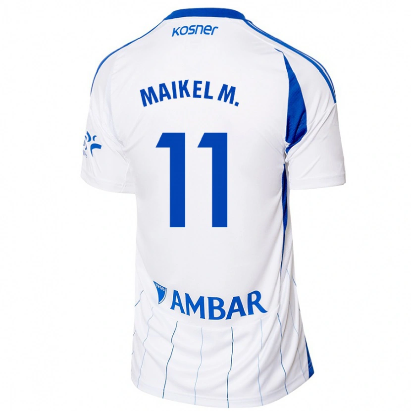 Danxen Herren Maikel Mesa #11 Rot Weiß Heimtrikot Trikot 2024/25 T-Shirt