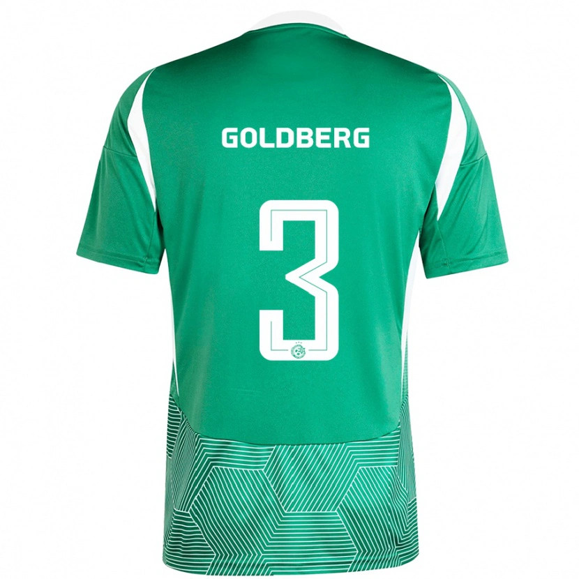 Danxen Herren Shon Goldberg #3 Grün Weiß Heimtrikot Trikot 2024/25 T-Shirt