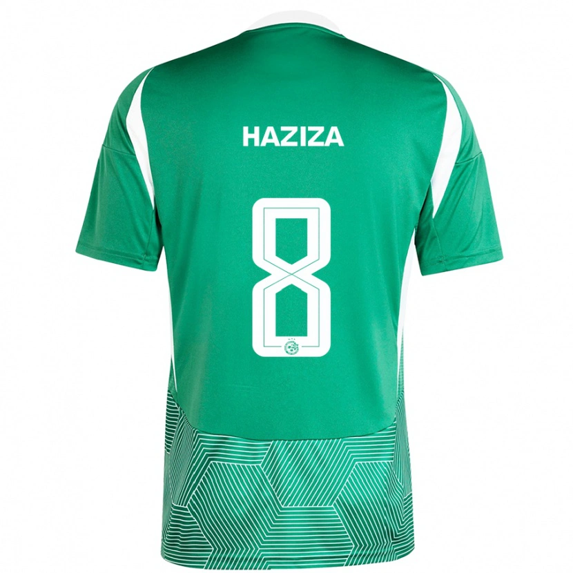 Danxen Herren Dolev Haziza #8 Grün Weiß Heimtrikot Trikot 2024/25 T-Shirt
