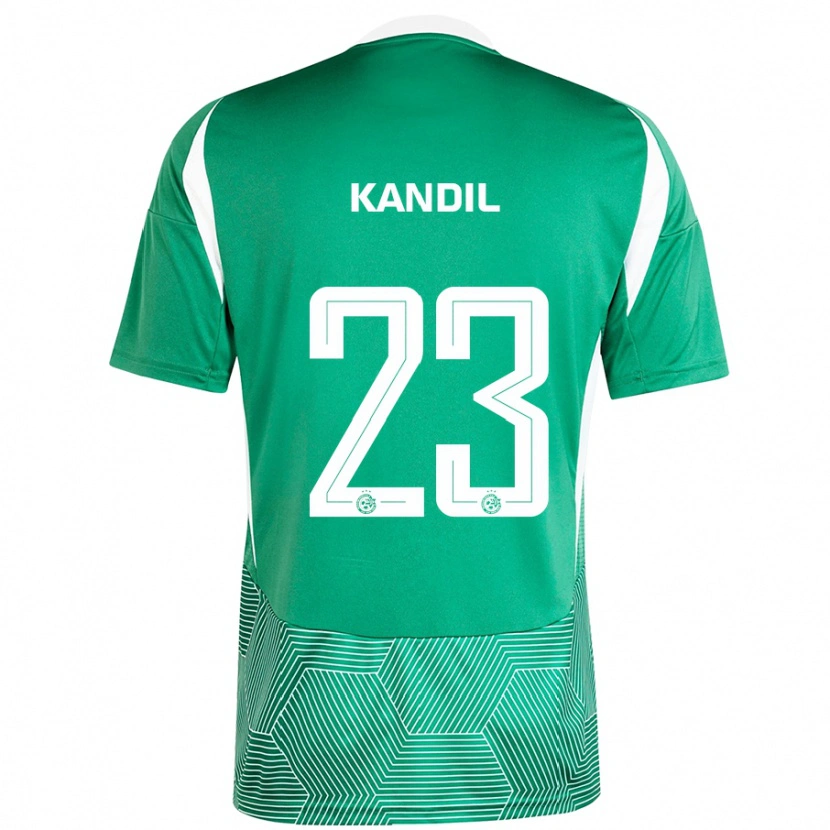 Danxen Herren Maor Kandil #23 Grün Weiß Heimtrikot Trikot 2024/25 T-Shirt