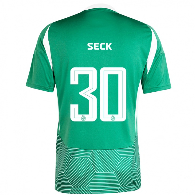 Danxen Herren Abdoulaye Seck #30 Grün Weiß Heimtrikot Trikot 2024/25 T-Shirt