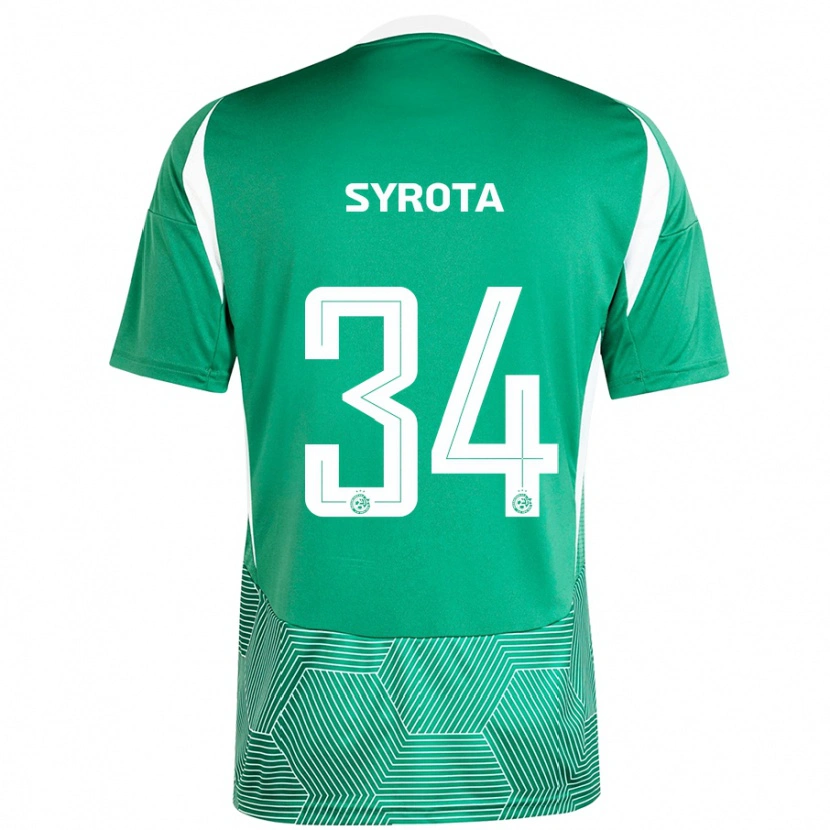 Danxen Herren Oleksandr Syrota #34 Grün Weiß Heimtrikot Trikot 2024/25 T-Shirt