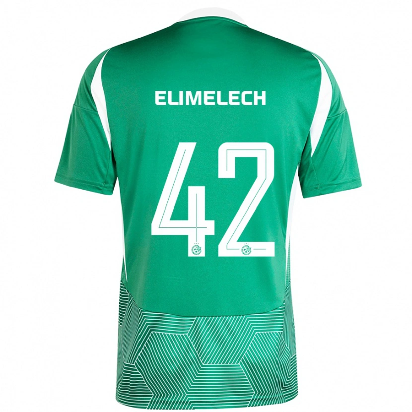 Danxen Herren Roey Elimelech #42 Grün Weiß Heimtrikot Trikot 2024/25 T-Shirt