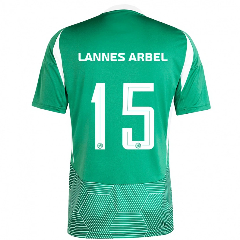 Danxen Herren Tomer Lannes Arbel #15 Grün Weiß Heimtrikot Trikot 2024/25 T-Shirt
