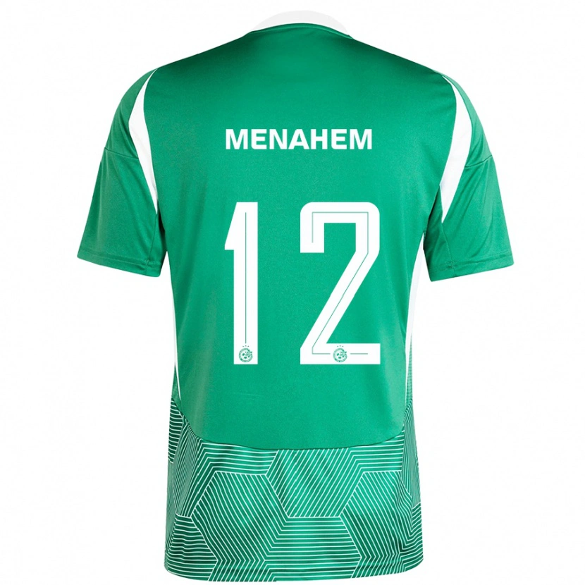 Danxen Herren Sun Menahem #12 Grün Weiß Heimtrikot Trikot 2024/25 T-Shirt
