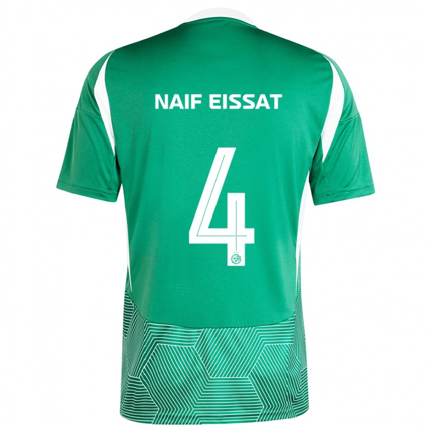Danxen Herren Lisav Naif Eissat #4 Grün Weiß Heimtrikot Trikot 2024/25 T-Shirt