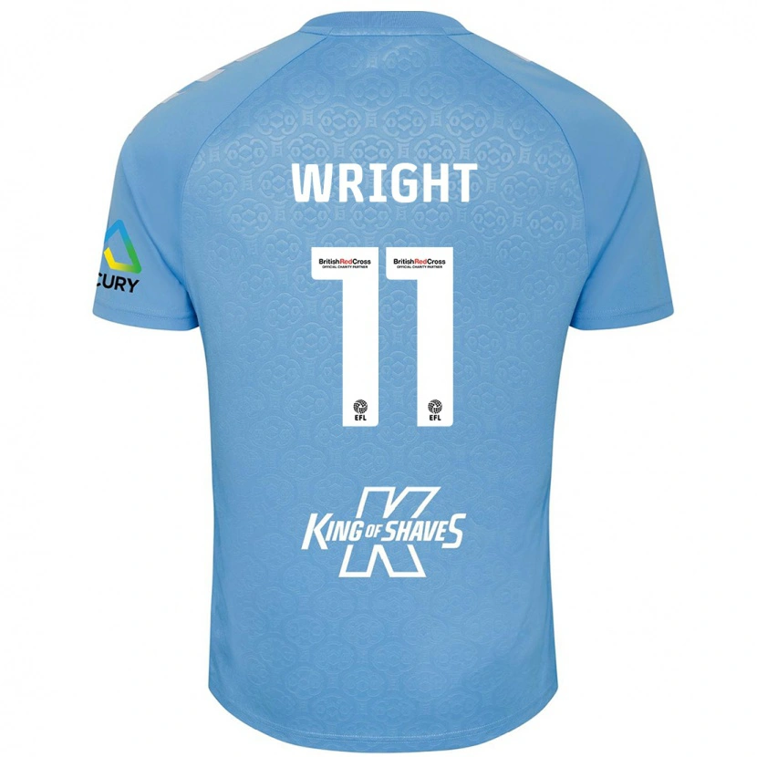 Danxen Herren Haji Wright #11 Blau Weiß Heimtrikot Trikot 2024/25 T-Shirt