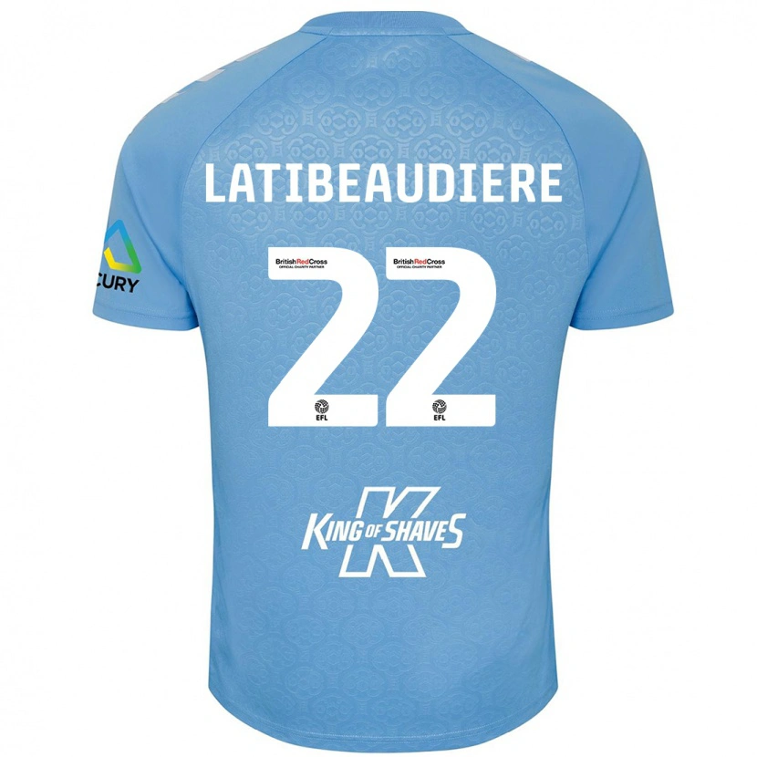 Danxen Herren Joel Latibeaudiere #22 Blau Weiß Heimtrikot Trikot 2024/25 T-Shirt