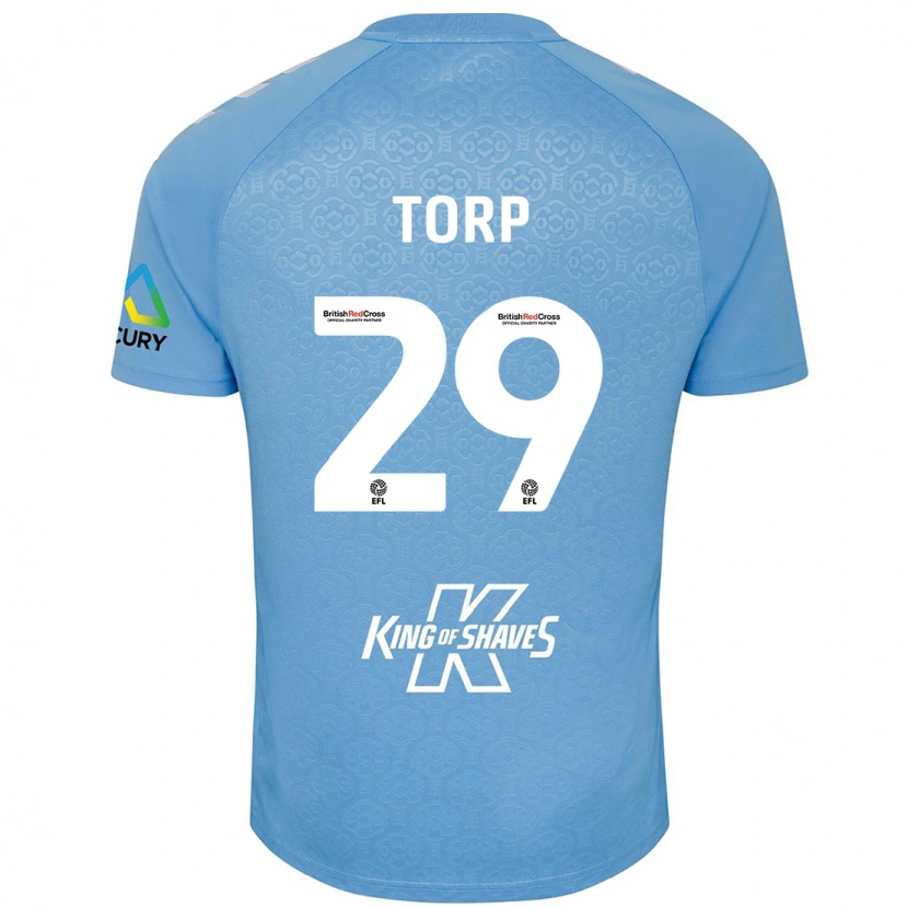 Danxen Herren Victor Torp #29 Blau Weiß Heimtrikot Trikot 2024/25 T-Shirt