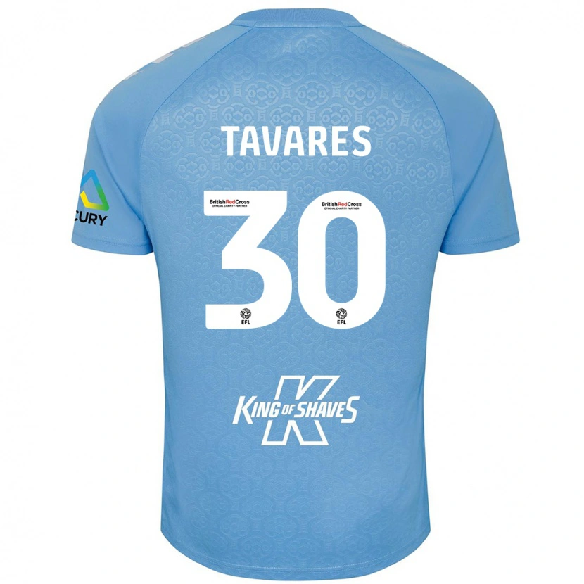 Danxen Herren Fábio Tavares #30 Blau Weiß Heimtrikot Trikot 2024/25 T-Shirt