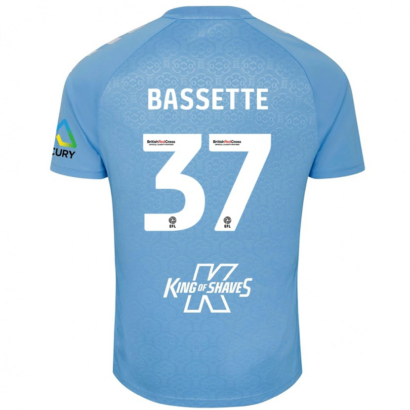 Danxen Herren Norman Bassette #37 Blau Weiß Heimtrikot Trikot 2024/25 T-Shirt