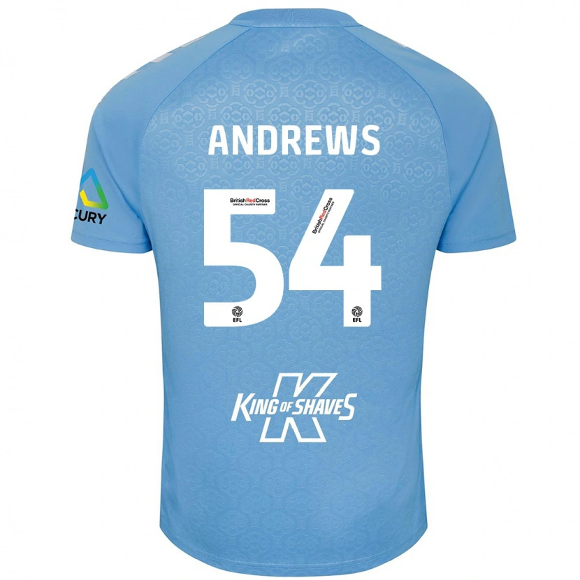 Danxen Herren Kai Andrews #54 Blau Weiß Heimtrikot Trikot 2024/25 T-Shirt