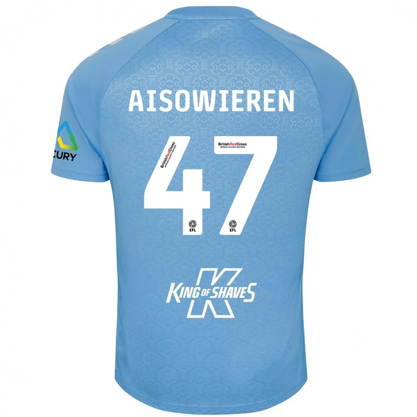 Danxen Herren Evan Eghosa Aisowieren #47 Blau Weiß Heimtrikot Trikot 2024/25 T-Shirt
