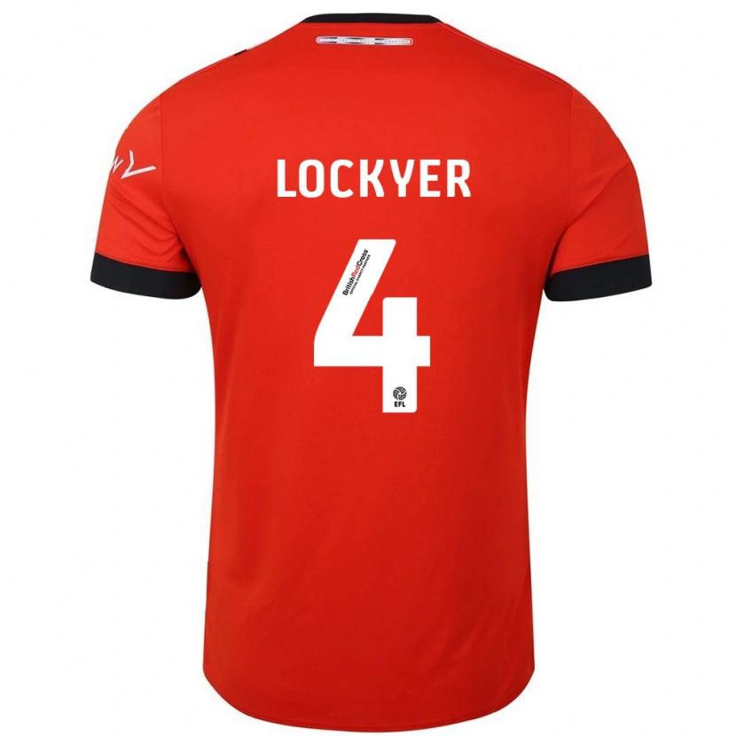 Danxen Herren Tom Lockyer #4 Orange Schwarz Heimtrikot Trikot 2024/25 T-Shirt