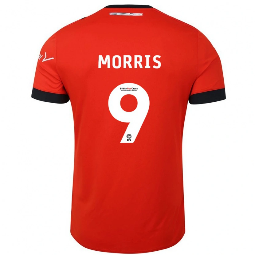 Danxen Herren Carlton Morris #9 Orange Schwarz Heimtrikot Trikot 2024/25 T-Shirt