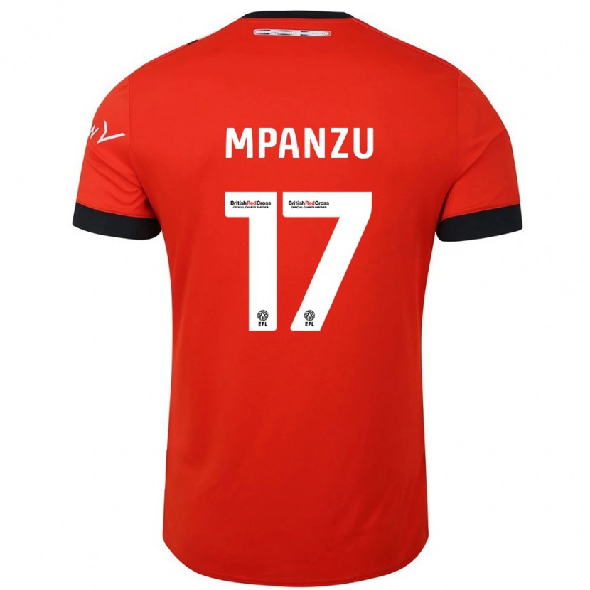 Danxen Herren Pelly Ruddock Mpanzu #17 Orange Schwarz Heimtrikot Trikot 2024/25 T-Shirt