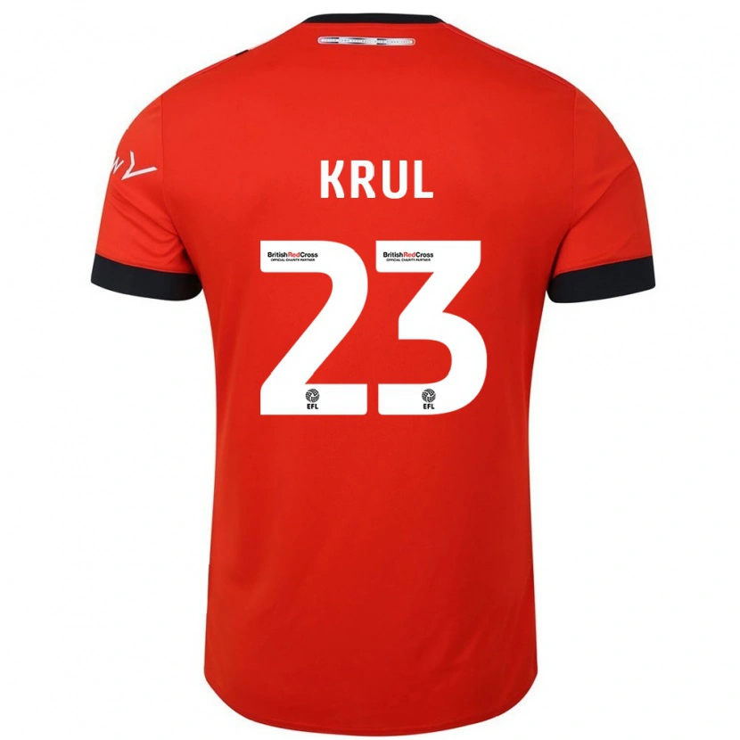 Danxen Herren Tim Krul #23 Orange Schwarz Heimtrikot Trikot 2024/25 T-Shirt