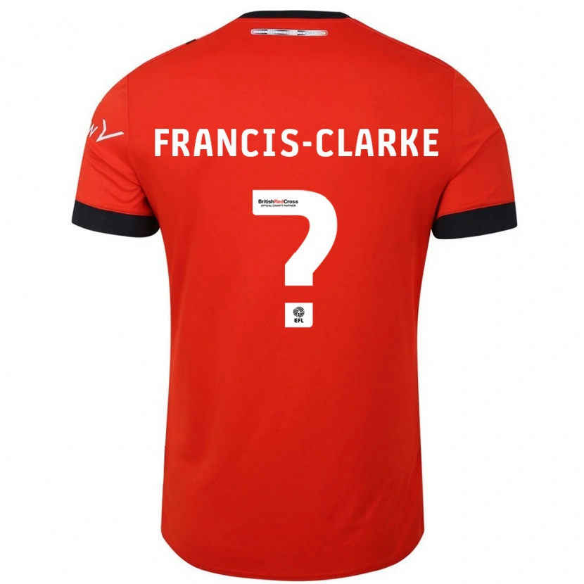 Danxen Herren Aidan Francis-Clarke #0 Orange Schwarz Heimtrikot Trikot 2024/25 T-Shirt